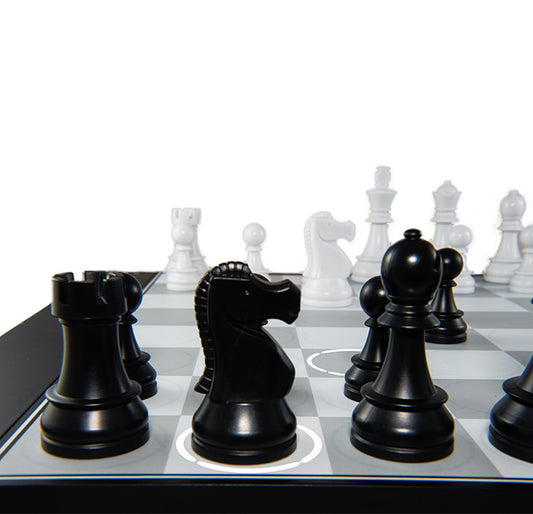 DGT Centaur chess pieces close up