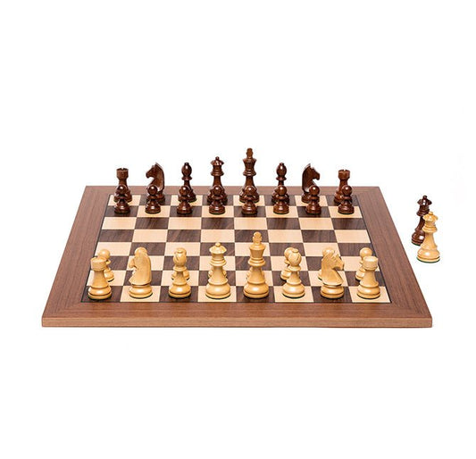 DGT Modern Chess Set — Walnut Board + Modern Staunton Pieces - DGT Chess Mauritius