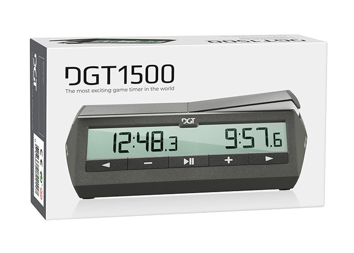 DGT 1500 Chess Clock — Grey - DGT Chess Mauritius