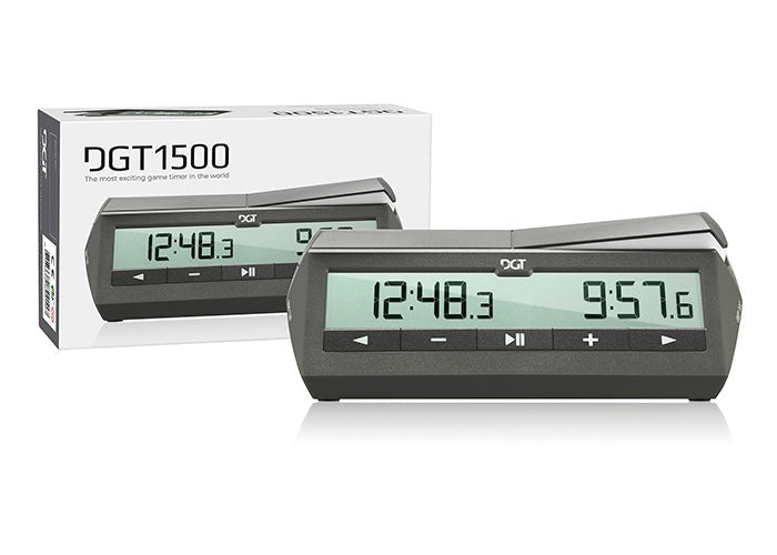 DGT 1500 Chess Clock — Grey - DGT Chess Mauritius