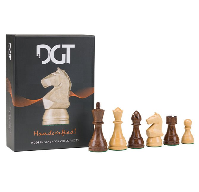 DGT Modern Staunton Wooden Chess Pieces - DGT Chess Mauritius